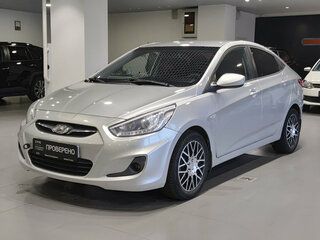 2014 Hyundai Solaris I, серебристый, 686000 рублей, вид 1