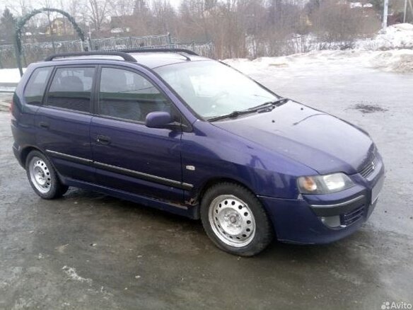 2003 Mitsubishi Space Star I Рестайлинг, синий, 87000 рублей - вид 2