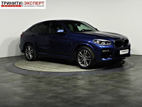 2018 BMW X4 20i II (G02), синий, 3958000 рублей, вид 3