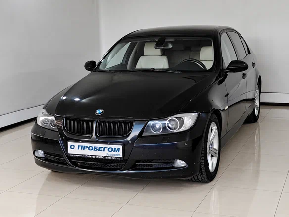 2007 BMW 3 серии 320i V (E90/E91/E92/E93), чёрный, 860000 рублей