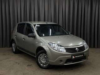 2013 Renault Sandero I, бежевый, 449999 рублей, вид 2