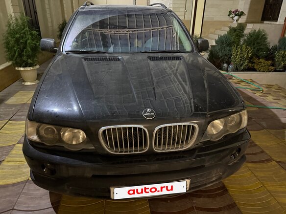 2003 BMW X5 3.0i I (E53), чёрный, 750000 рублей