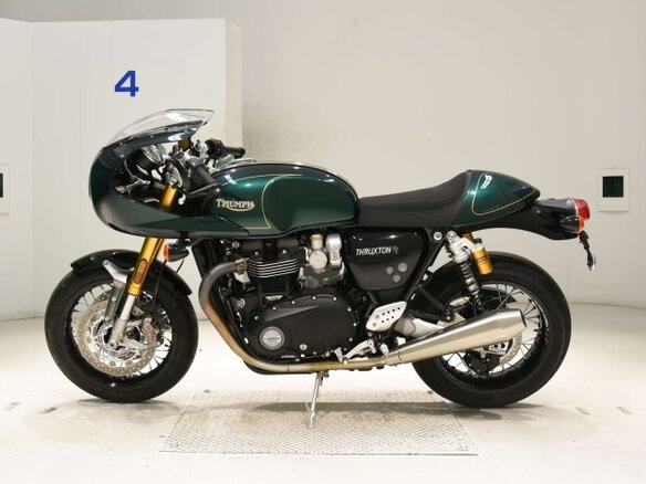 2024 Triumph Thruxton, зелёный - вид 6