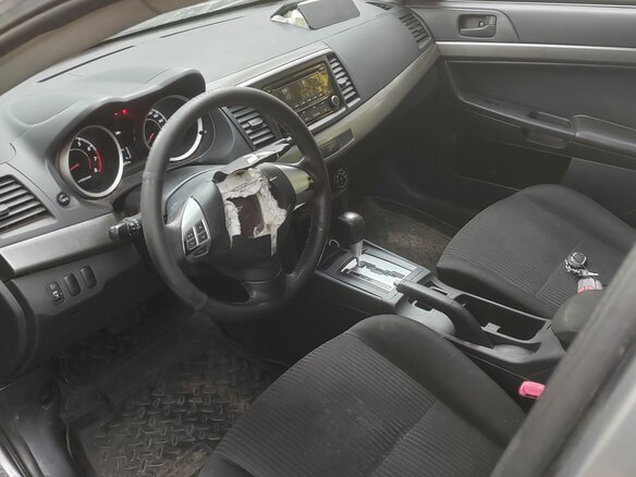 2013 Mitsubishi Lancer X Рестайлинг, серый, 320000 рублей - вид 6