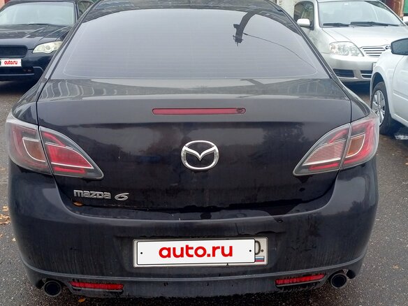 2007 Mazda 6 II (GH), чёрный, 850000 рублей