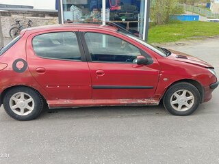 2002 Peugeot 206, красный, 100000 рублей, вид 2