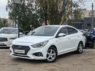 2018 Hyundai Solaris II, белый, 879000 рублей, вид 1