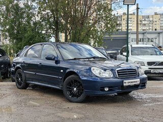 2008 Hyundai Sonata ТагАЗ IV (EF) Рестайлинг, синий, 209000 рублей, вид 3