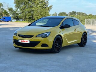 2014 Opel Astra GTC J Рестайлинг, жёлтый, 915000 рублей, вид 2