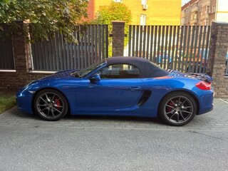 2015 Porsche Boxster III (981), синий, 4500000 рублей, вид 3