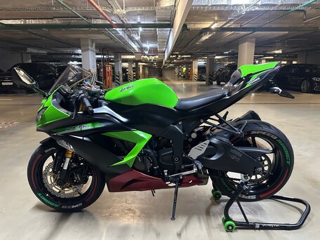 2014 Kawasaki ZX-6R Ninja, зелёный, 840000 рублей, вид 1