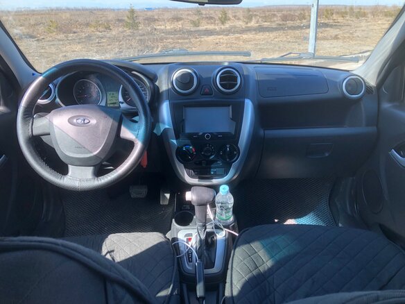 2013 Lada (ВАЗ) Granta I, серебристый, 380000 рублей - вид 5