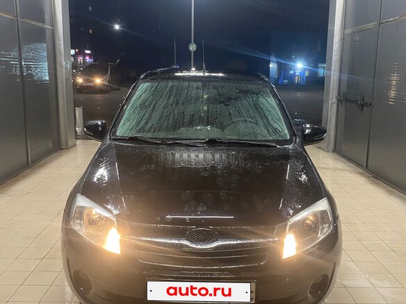 2014 Lada (ВАЗ) Granta I, чёрный, 355000 рублей - вид 2
