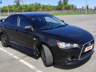 2014 Mitsubishi Lancer X Рестайлинг, чёрный, 830000 рублей, вид 2