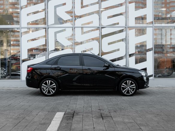 2021 Lada (ВАЗ) Vesta I, чёрный, 1135000 рублей - вид 4