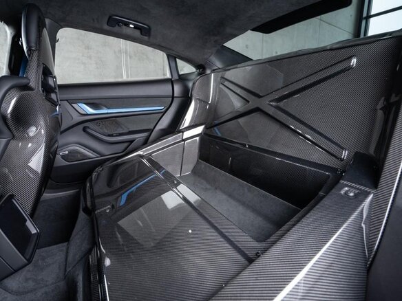 2026 Porsche Taycan Turbo GT I Рестайлинг, чёрный - вид 8