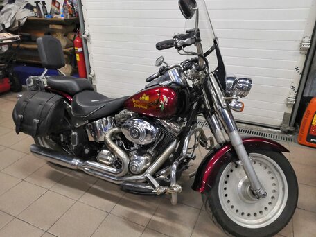 2006 Harley-Davidson Fat Boy, пурпурный, 900000 рублей, вид 1
