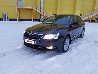 2014 Skoda Superb DSG II Рестайлинг, чёрный, 1200000 рублей, вид 1