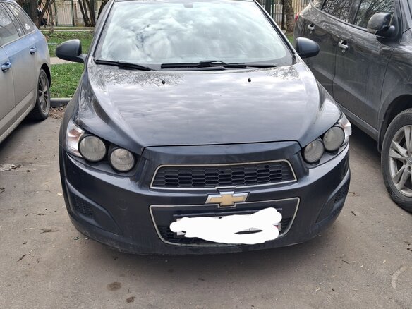 2012 Chevrolet Aveo II, чёрный, 600000 рублей
