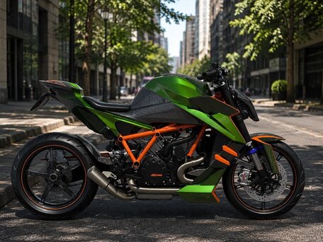2024 KTM 1390 Super Duke R Evo, зелёный, 4500000 рублей, вид 2