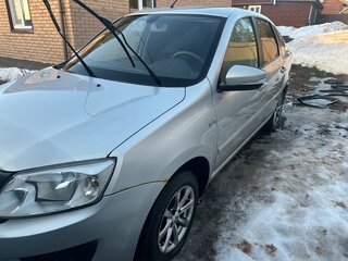 2014 Lada (ВАЗ) Granta I, серебристый, 600000 рублей, вид 2