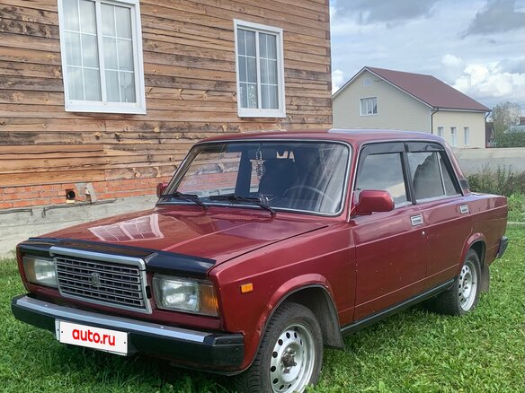 2007 Lada (ВАЗ) 2107, красный, 155000 рублей - вид 6