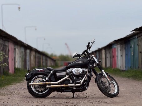 2006 Harley-Davidson Street Bob, чёрный, 690000 рублей, вид 4