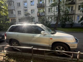 2005 Hyundai Santa Fe I, серебристый, 750000 рублей, вид 4
