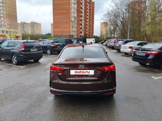 2021 Hyundai Solaris II Рестайлинг, коричневый, 1380000 рублей, вид 3