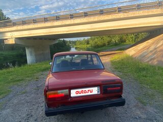 1990 Lada (ВАЗ) 2107, красный, 85000 рублей, вид 4