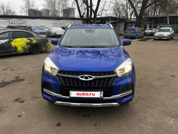 2022 Chery Tiggo 4 I Рестайлинг, синий, 960000 рублей - вид 1