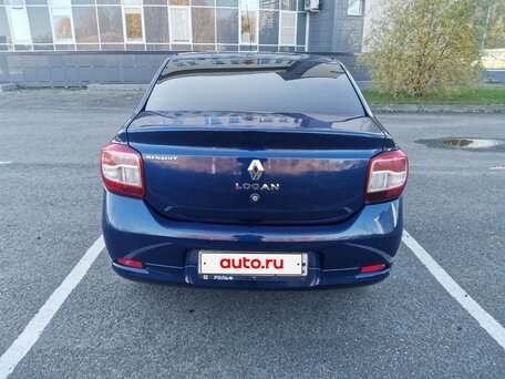 2014 Renault Logan II, синий, 550000 рублей, вид 3