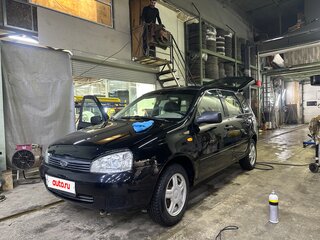 2009 Lada (ВАЗ) Kalina I, чёрный, 355000 рублей, вид 1