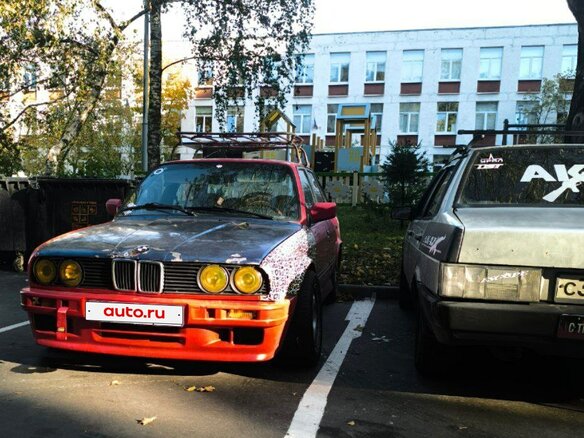 1988 BMW 3 серии 318i II (E30), красный, 550000 рублей - вид 6