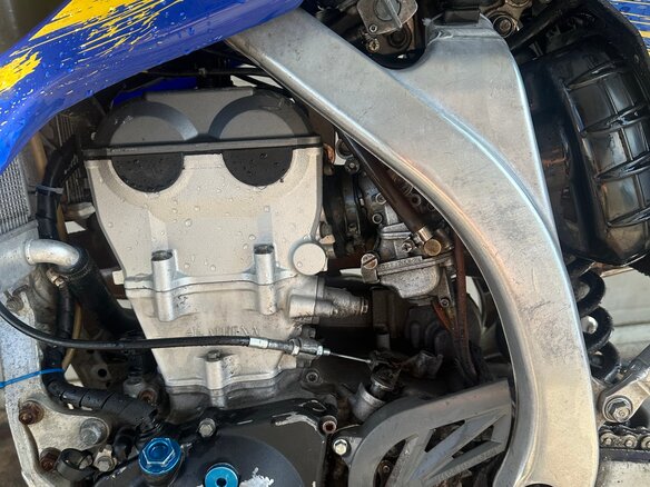 2008 Yamaha YZ450F, синий, 350000 рублей - вид 9