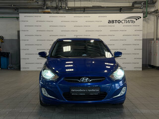 2011 Hyundai Solaris I, синий, 619000 рублей, вид 2