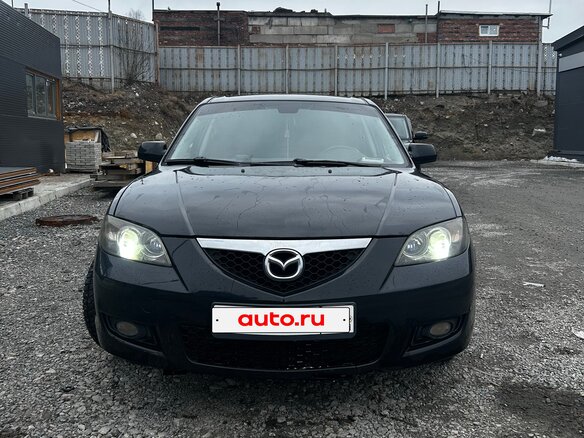 2008 Mazda 3 I (BK) Рестайлинг, чёрный, 450000 рублей - вид 1