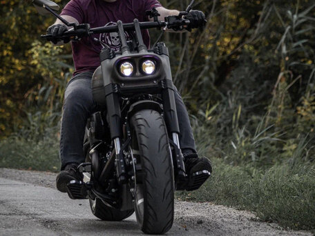 2018 Harley-Davidson Fat Bob, серый, 2750000 рублей, вид 2