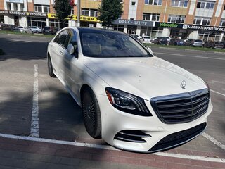 2019 Mercedes-Benz S-Класс 560 VI (W222, C217) Рестайлинг, белый, 5500000 рублей, вид 4