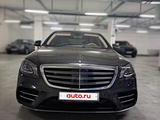 2019 Mercedes-Benz S-Класс 560 Long VI (W222, C217) Рестайлинг, чёрный, 4350000 рублей, вид 1