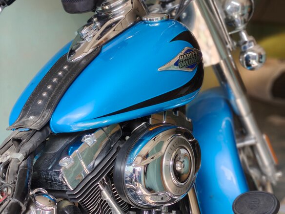 2011 Harley-Davidson Heritage, голубой, 1150000 рублей - вид 12