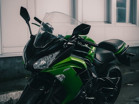 2012 Kawasaki ER-6F (Ninja 650R), зелёный, 450000 рублей, вид 1