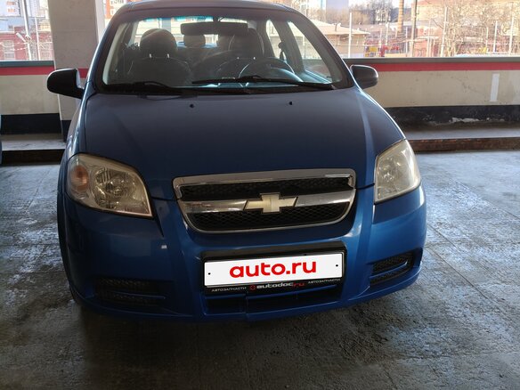 2008 Chevrolet Aveo I Рестайлинг, синий, 350000 рублей - вид 1