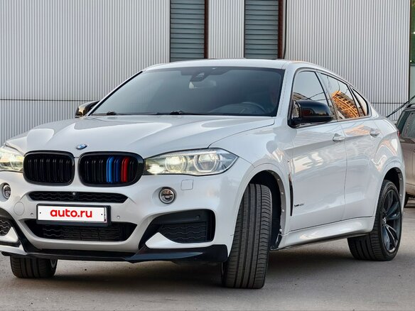 2016 BMW X6 40d II (F16), белый, 3780000 рублей - вид 1