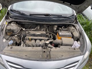 2016 Hyundai Solaris I Рестайлинг, серебристый, 542000 рублей, вид 4