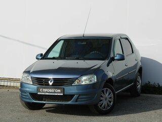 2013 Renault Logan I Рестайлинг, синий, 380000 рублей, вид 1