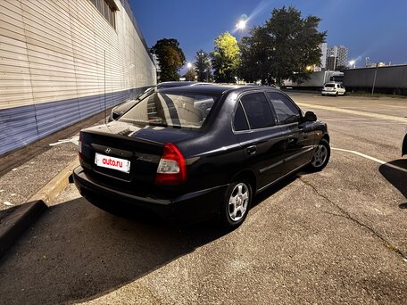 2007 Hyundai Accent ТагАЗ II, чёрный, 333000 рублей, вид 5