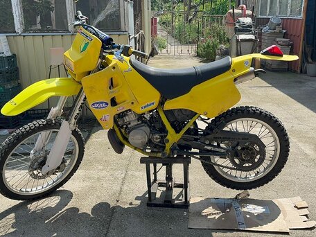 1996 Suzuki TS 125, жёлтый, 190000 рублей, вид 2