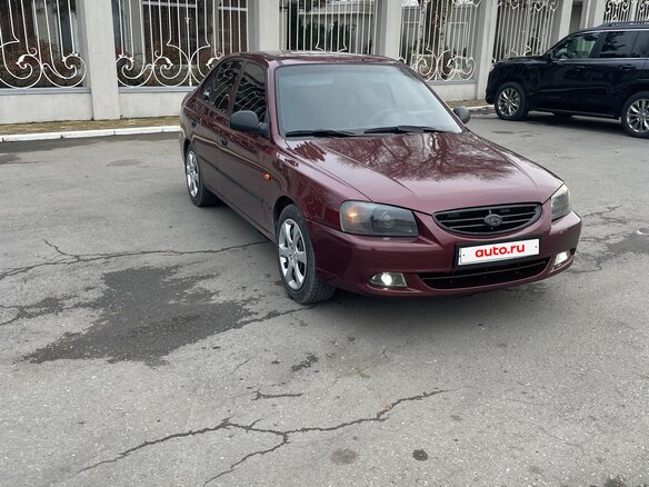 2007 Hyundai Accent ТагАЗ II, красный, 505000 рублей