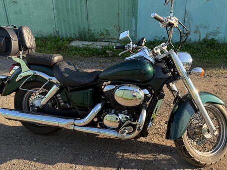 1997 Honda Shadow 400, зелёный, 320000 рублей, вид 3
